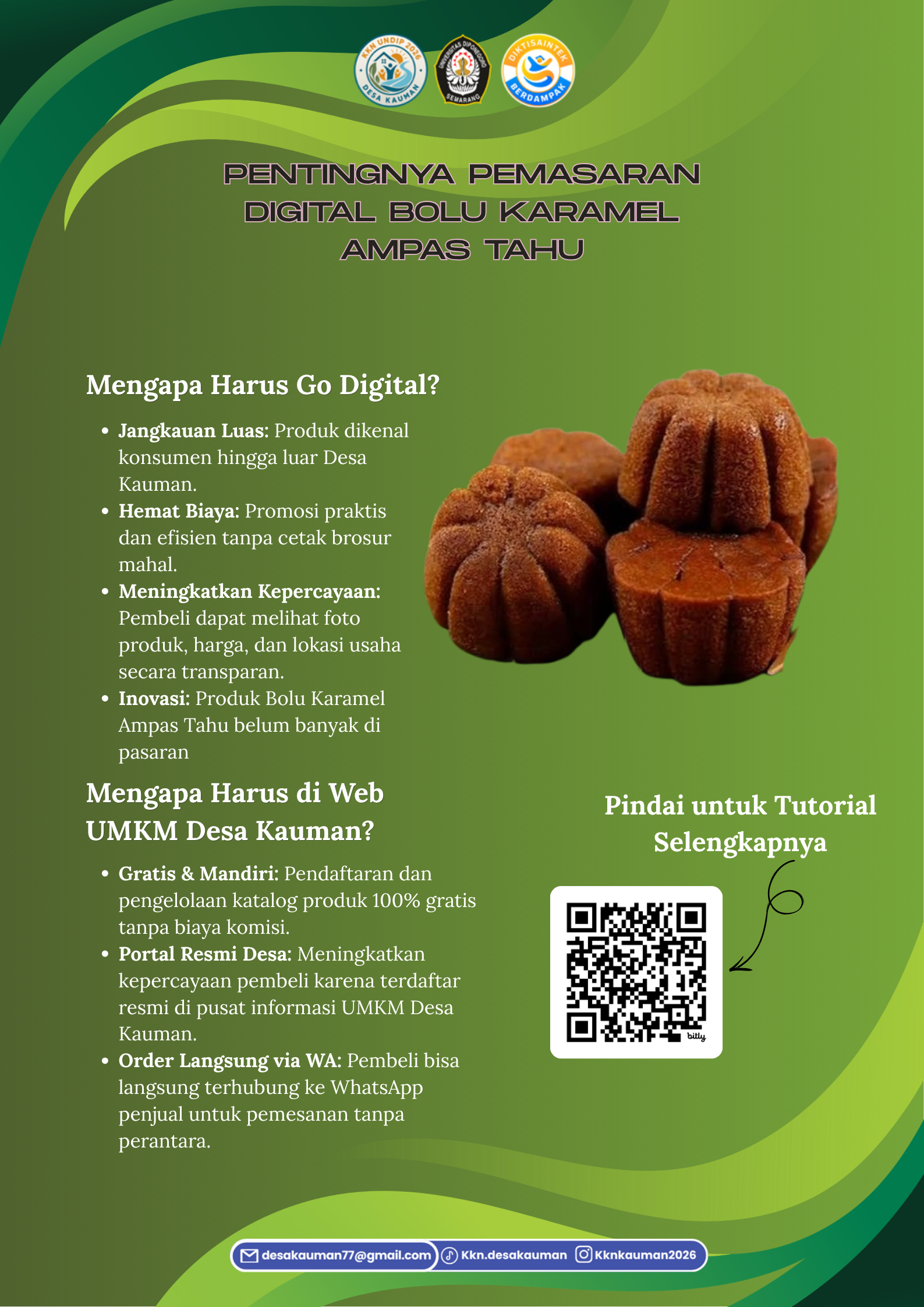 PENTINGNYA PEMASARAN DIGITAL BOLU KARAMEL AMPAS TAHU