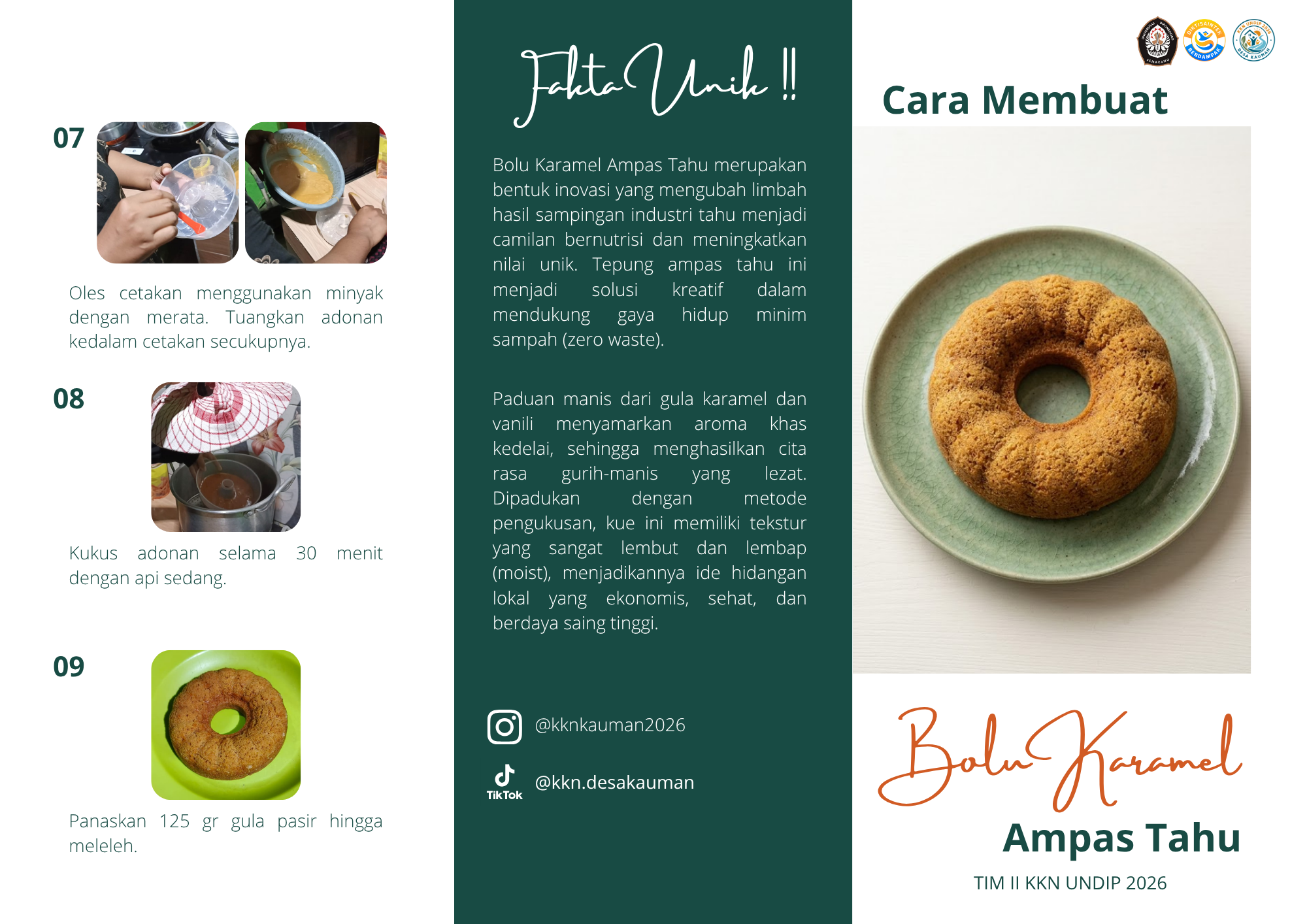 CARA MEMBUAT BOLU KARAMEL AMPAS TAHU