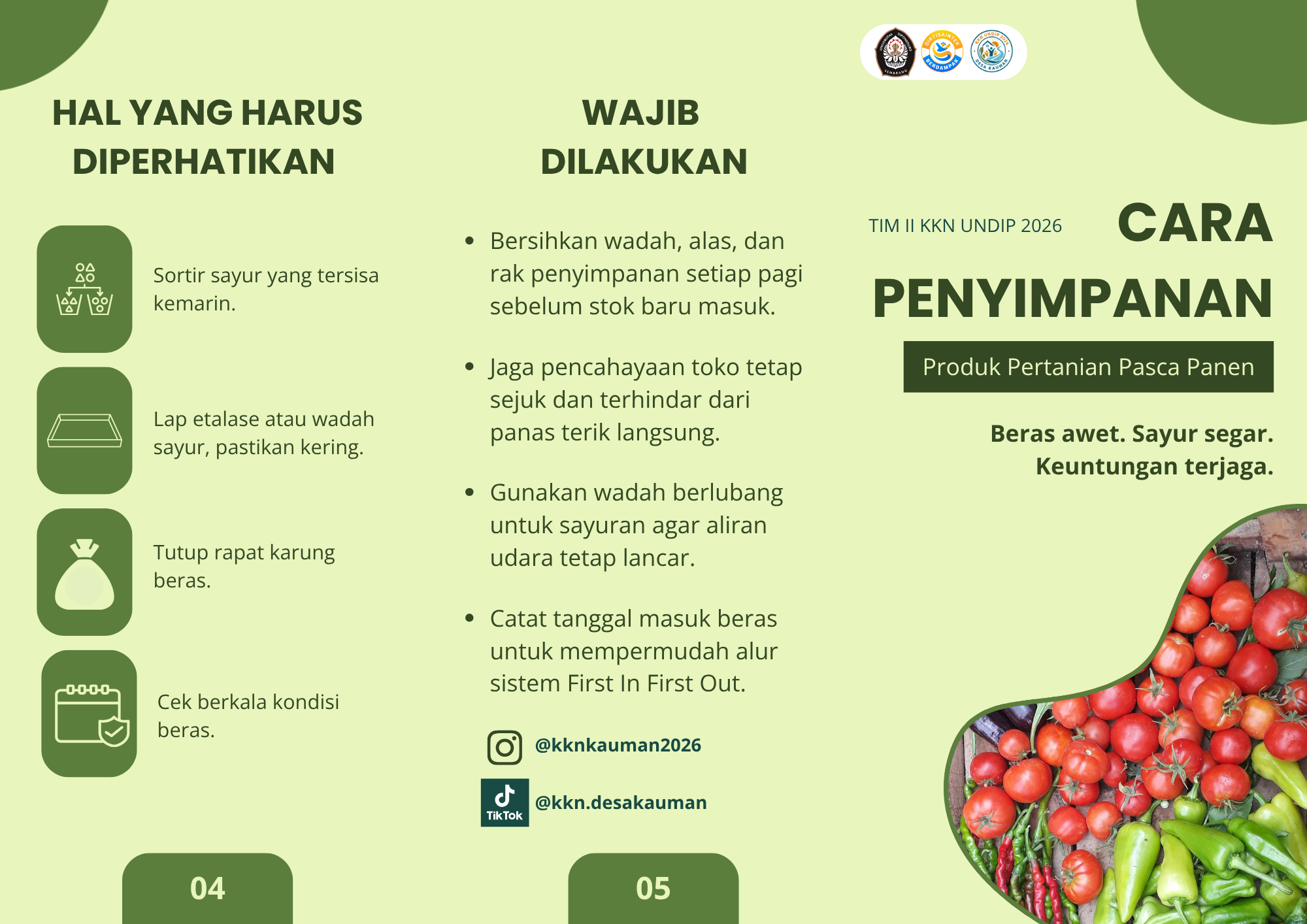 CARA PENYIMPANAN PRODUK PERTANIAN PASCA PANEN